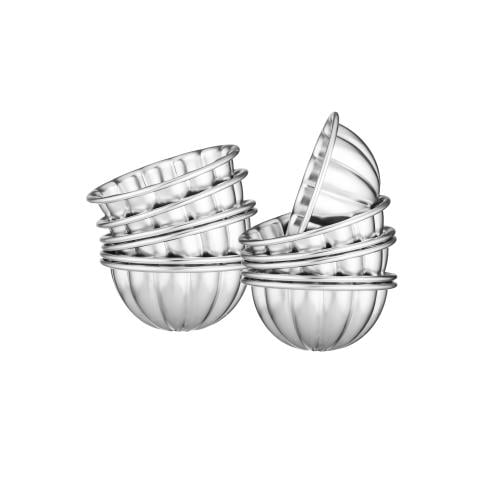 قوالب كريمة المنيوم 12 قطعة مقاس ( 5*10 سم )