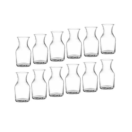 قارورة عصير زجاج شفاف بتصميم جديد 12 قطعة 120 مل