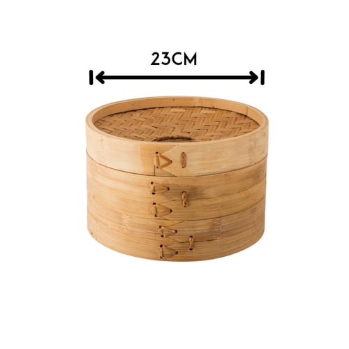 سلة بخار للمنتو خشب 2 دور
