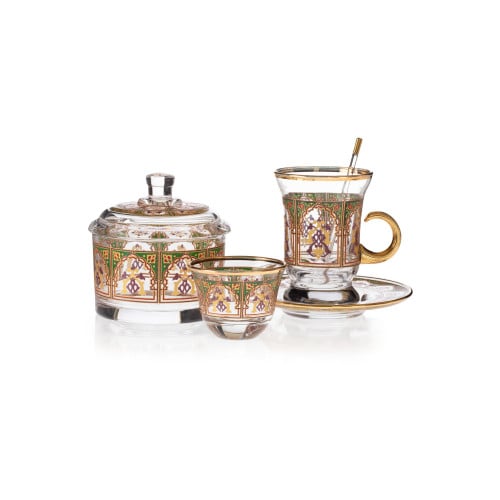 طقم قهوة وشاي 50 قطعة تركي