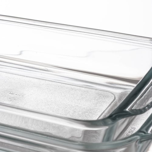 طقم صواني فرن زجاج مستطيل 3 قطع مكسيكي