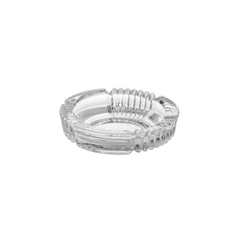 طفاية زجاج مخطط كبيرة