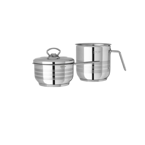 طقم قدور استيل تركي 14 قطعة مستر كوك 18/10