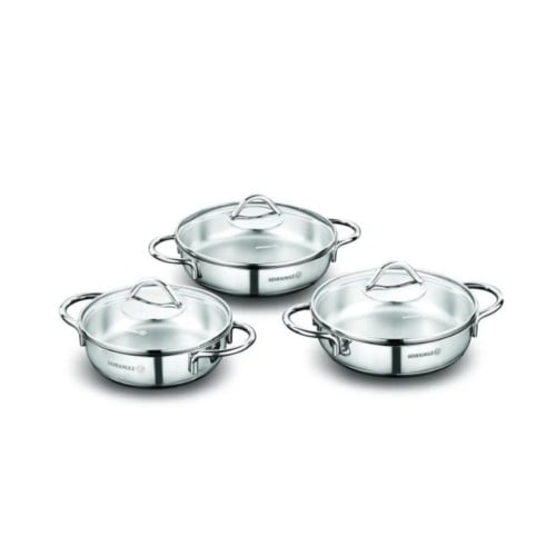 كوركماز بيكاتا استيل تومبك طقم اومليت 6 قطعه