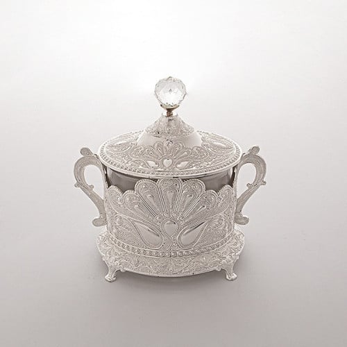 سكرية ضيافة وتقديم معدن فضي