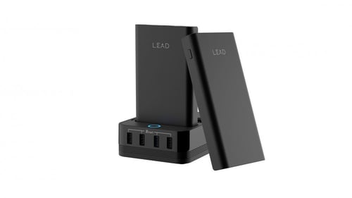 لييد - عدد 2 بطارية 10 ألف مع منصة شحن