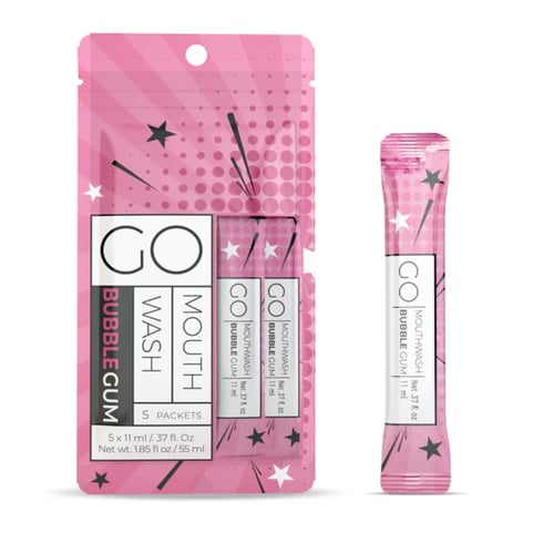 غسول الفم جو ماوث وش وردي العلكة خالي من الكحول 11...