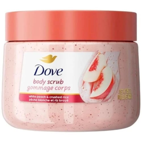 دوف مقشر الجسم بالخوخ الأبيض والأرز المطحون 425 جم