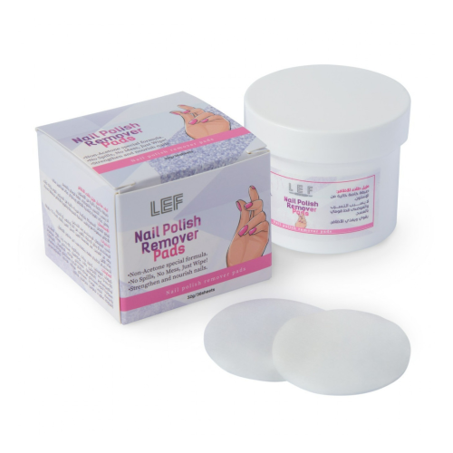 ليف مناديل مزيل طلاء الاظافر 36 قطعه