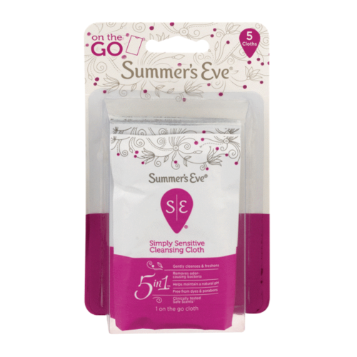 سمرز ايف مناديل انثوية للمناطق الحساسة مغلفة - 5 ق...