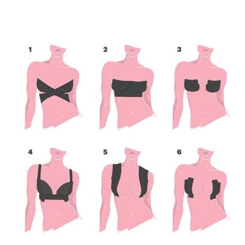 لصقات الصدر شريط رفع وشد الصدر 5 سم بيج