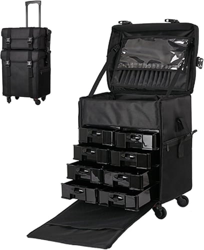 شنطة مكياج شروق ناي اسود HZB-06