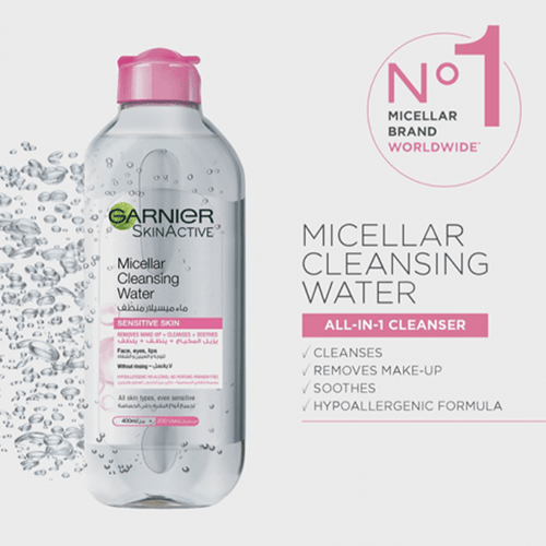 غارنييه ماء ميسيلار منظف مزيل مكياج 400 مل