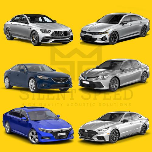 عازل صوت وحرارة للسيارات . بكج السيدان حجم متوسط