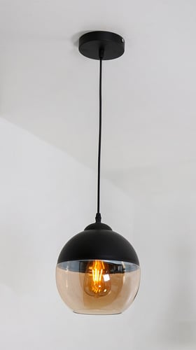 مصباح علاقي مودرن زجاج عسلي