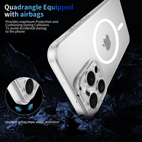 كفر حماية شفاف SLIM لأجهزة الآيفون بخاصية الماج سي...