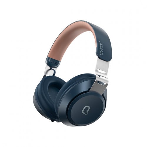 سماعة رأس لاسلكية من QUFEX - لون كحلي