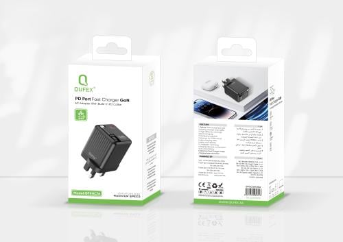 شاحن جداري بقوة 35W مع كيبل تايب سي مدمج