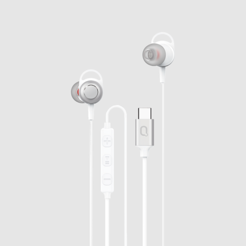سماعة سلكية بمنفذ تايب سي - لون أبيض
