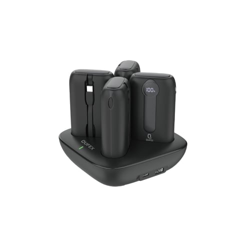 محطة شحن 4 بطاريات متنقلة من QUFEX