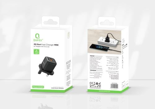 شاحن جداري PD بقوة 30 واط -أسود