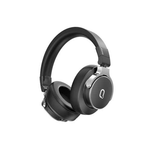 سماعة رأس لاسلكية بخاصية عزل الضوضاء ANC لون أسود