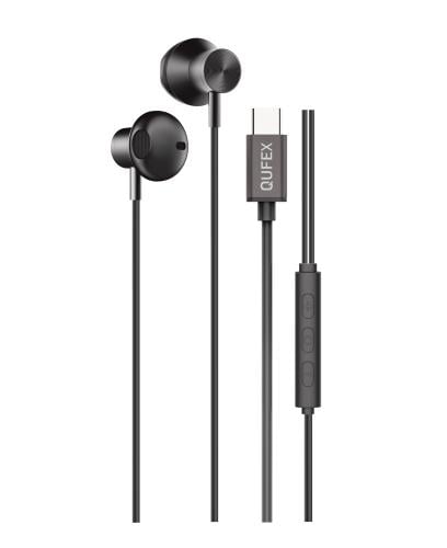 سماعة سلكية بمنفذ تايب سي - لون أسود