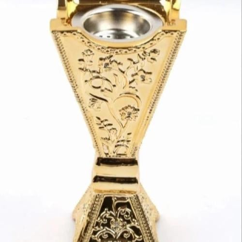 مبخرة ذهبية أنيقة بحجم متوسط للضيافة