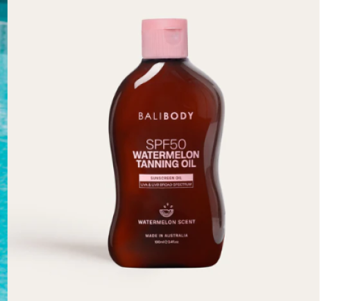 Watermelon extract sunscreen oil SPF50 from Bali B...