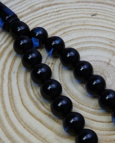 سبحة بكلايت لونين كحلي اسود طربزونة