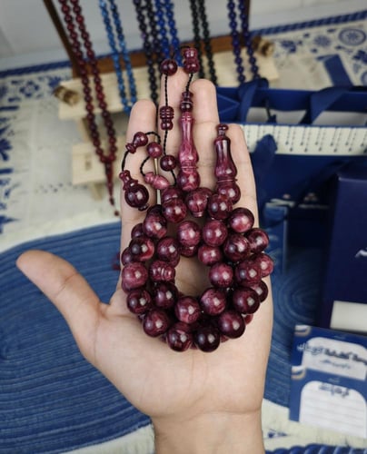 سبحة فاتوران خمري ملكي تمليكة