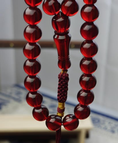 سبحة زعفران دم غزال ايراني كركوشة