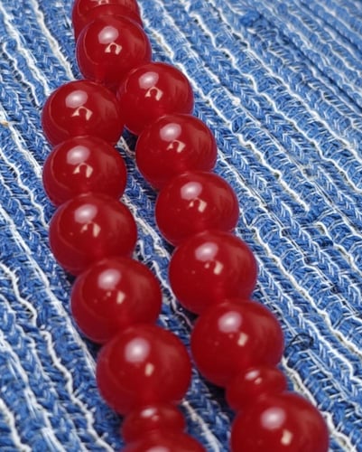 سبحة فاتوران عنابي صك تمليكة