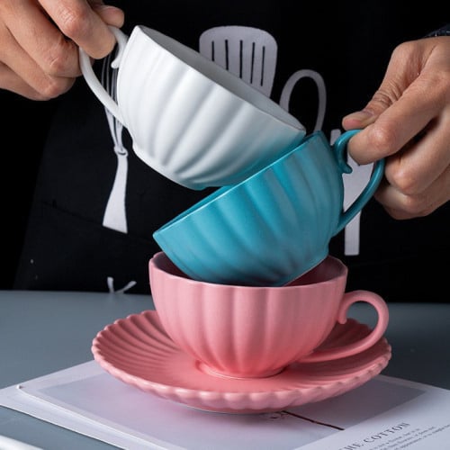 كوب قهوة ايسبريسو Daisy لون أبيض