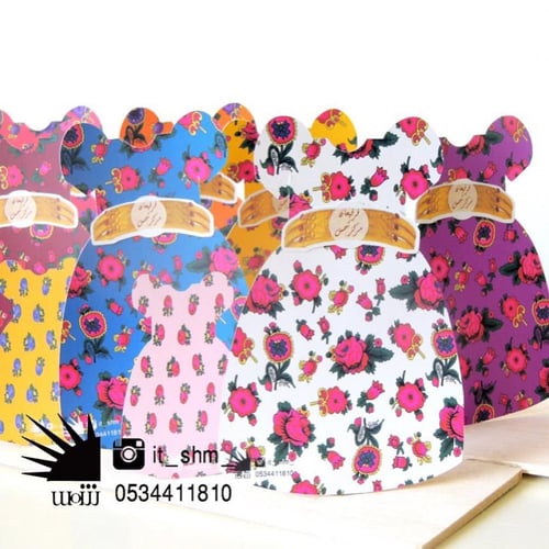 تصميم مجموعة فساتين الروز 7 الوان