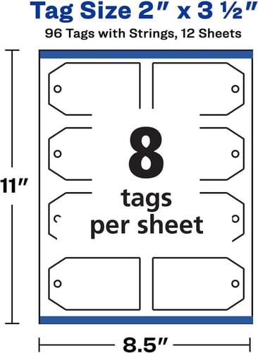 بطاقات Avery الأصلية للطباعة مع خيوط – للمناسبات و...
