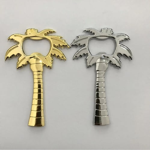 مفتاح زجاج فاخر بتصميم نخلة ذهبية