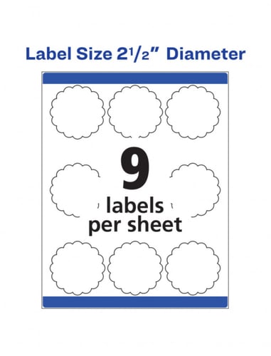 بطاقة دائري 2.5 انش عدد 27 استيكر