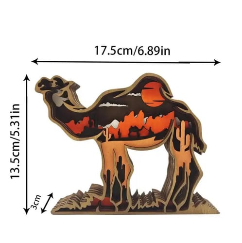 جمل حفر ليزر نقش مميز 3D