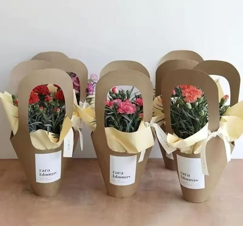 أكياس تغليف ورقية لزهور والهدايا