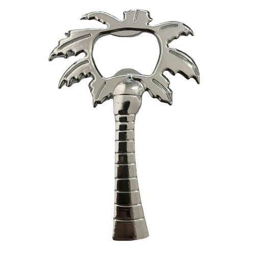 مفتاح زجاج فاخر بتصميم نخلة فضية