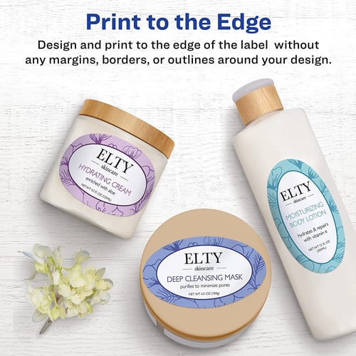 لصقات Avery البيضاوية اللامعة