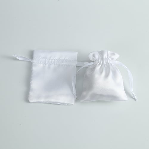 توزيعات قماش ستان حرير بيج 10 حبات