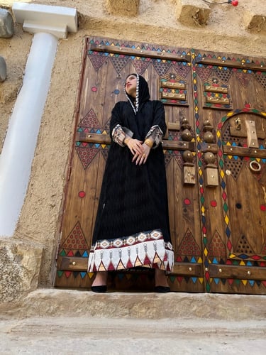 عبايه القط العسيري - S008