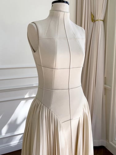 W52فستان بكسرات من الجنب