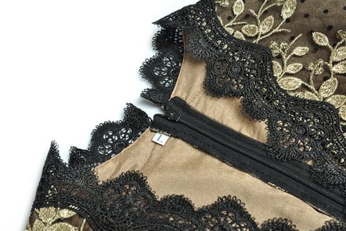 W53فستان دانتيل مبطن