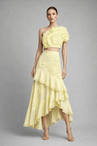 D173 طقم توب وتنورة