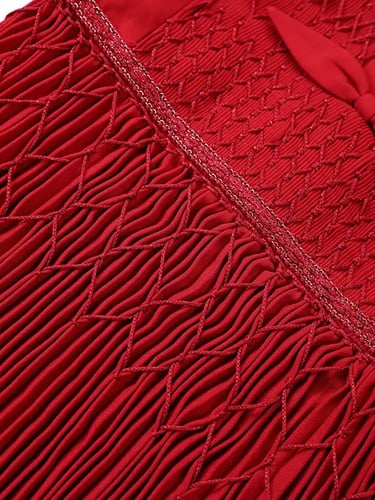 W105فستان أحمر ميد