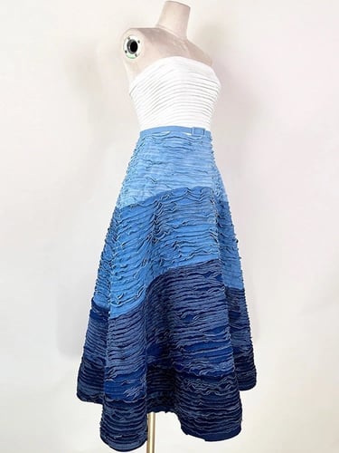 W61فستان مع اربع الوان متدرجة