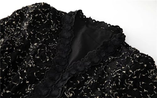 W84فستان دانتيل مع خيوط صوف